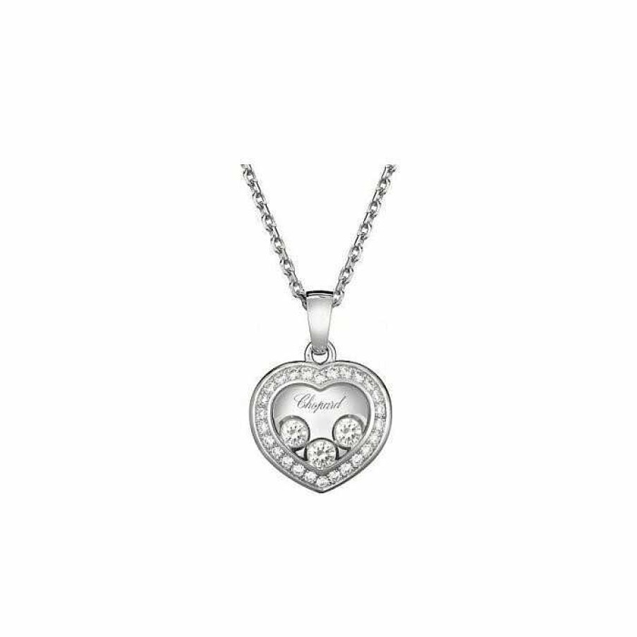 Pendentif Chopard Happy Diamonds En Or Blanc Et Diamants | Chopard Wholesale