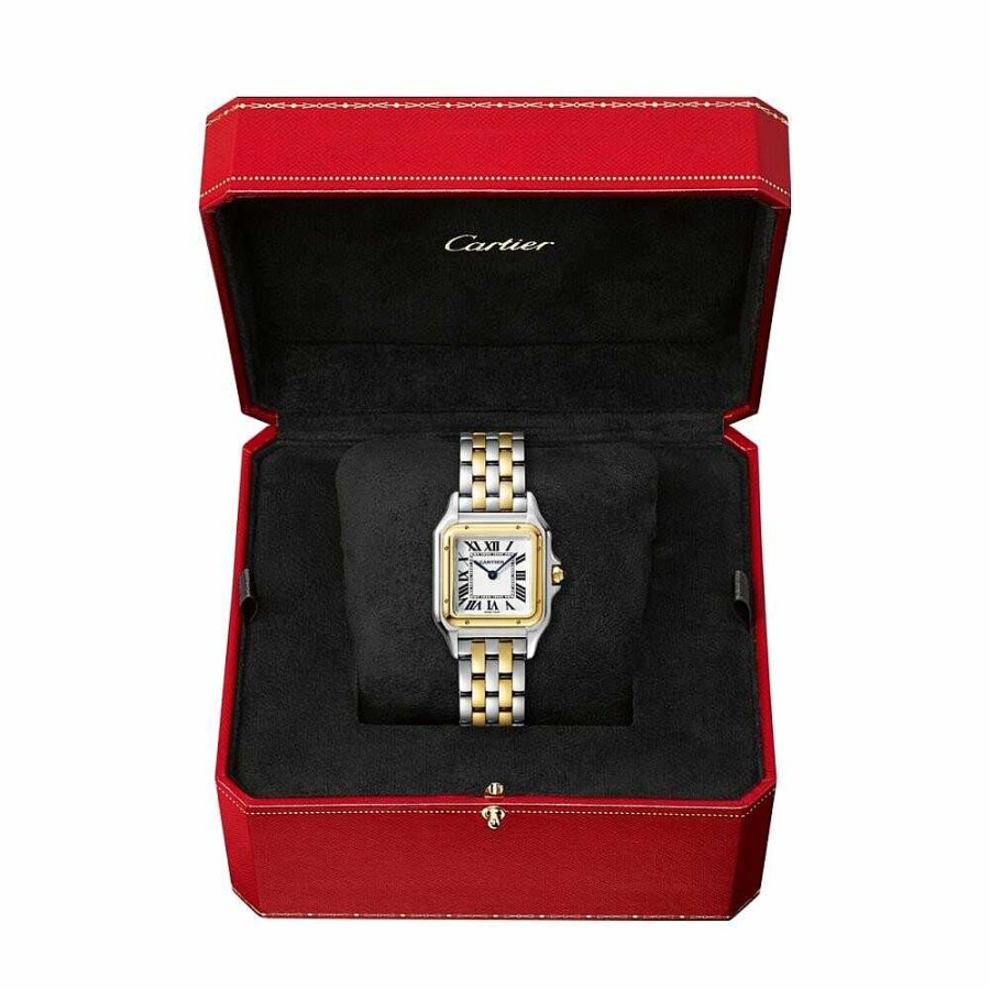 Montre Panth Re De Cartier Moyen Mod Le, Mouvement Quartz, Or Jaune, Acier | Cartier Clearance