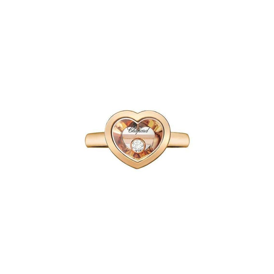 Bague Chopard Happy Diamonds En Or Rose Et Diamant, Taille 52 | Chopard Best