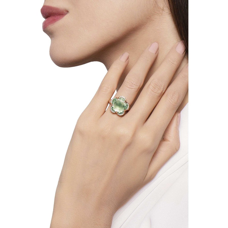 Bague Pasquale Bruni Bon Ton En Or Rose, Prasiolite Et Diamants | Pasquale Bruni Hot