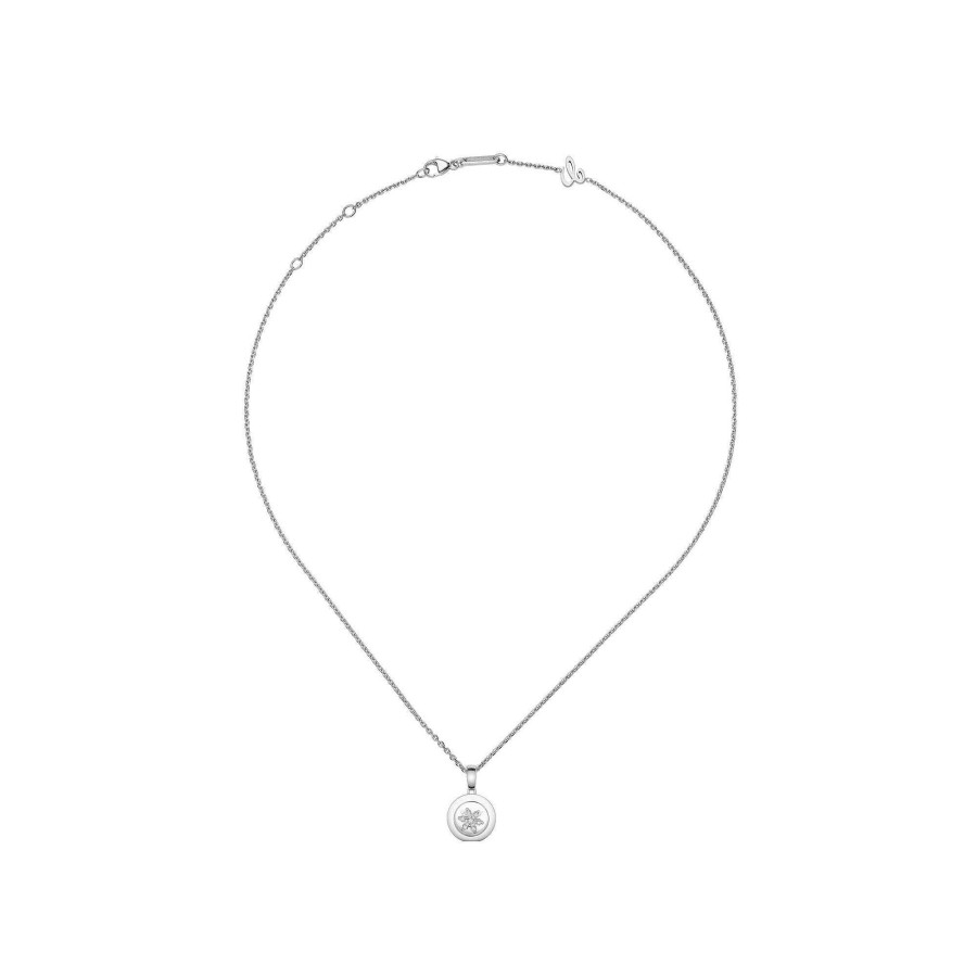 Collier Chopard Happy Diamonds En Or Blanc Et Diamants | Chopard New