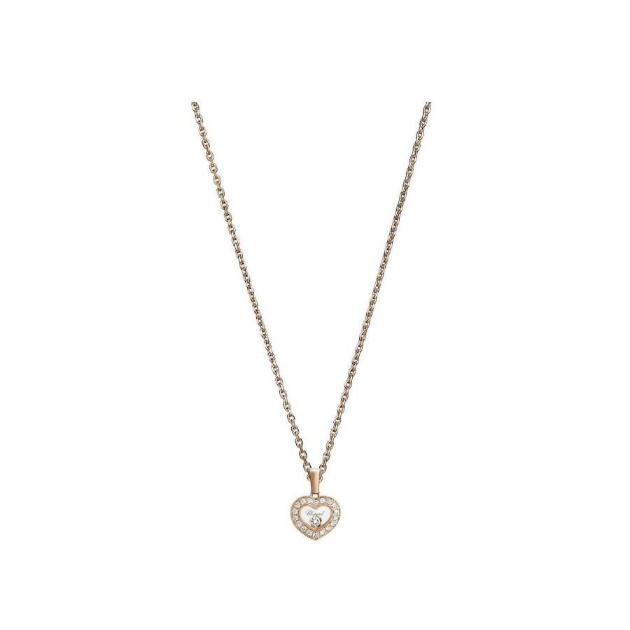 Collier Chopard Happy Diamonds Icons En Or Rose Et Diamants | Chopard Clearance