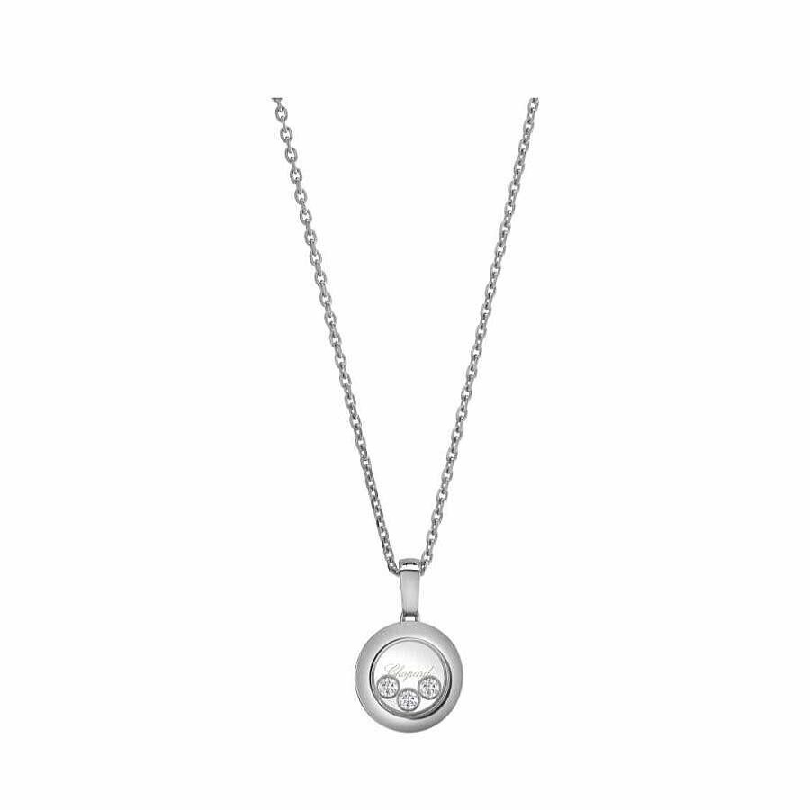 Pendentif Chopard Happy Diamonds En Or Blanc Et Diamants | Chopard Clearance