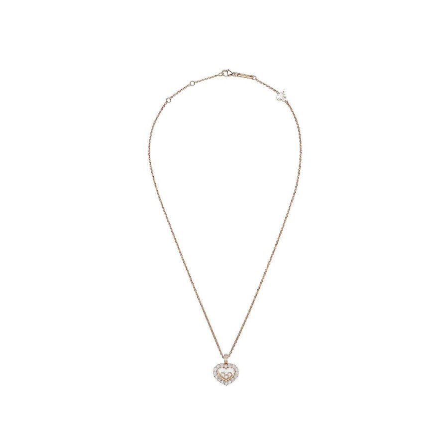 Collier Chopard Happy Diamond Icons Joaillerie En Or Rose Et Diamants | Chopard Best