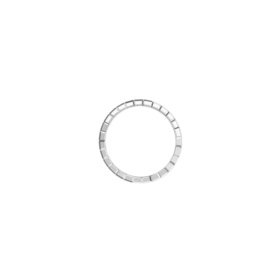 Bague Chopard Ice Cube En Or Blanc Et Diamants, Taille 53 | Chopard Online