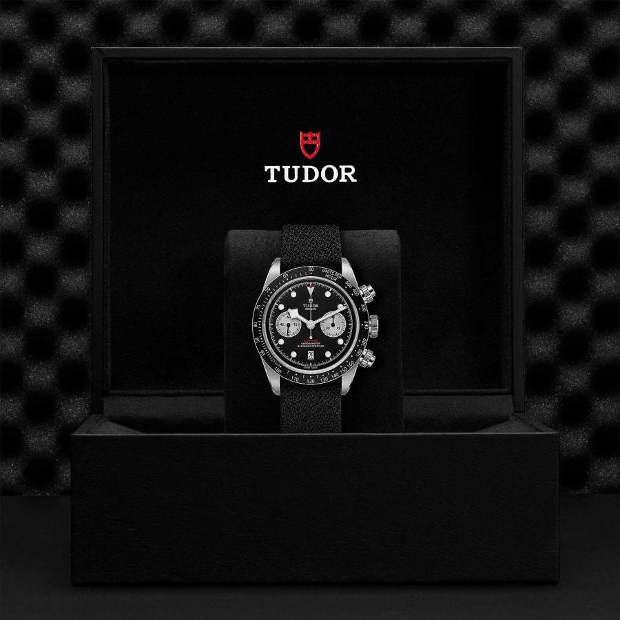 Montre Tudor Black Bay Chrono Bo Tier En Acier 41 Mm, Bracelet En Tissu Noir | TUDOR Clearance