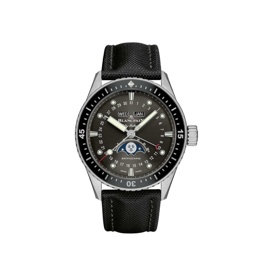 Montre Blancpain Fifty Fathoms Bathyscaphe Quanti Me Complet Phases De Lune | Blancpain Best