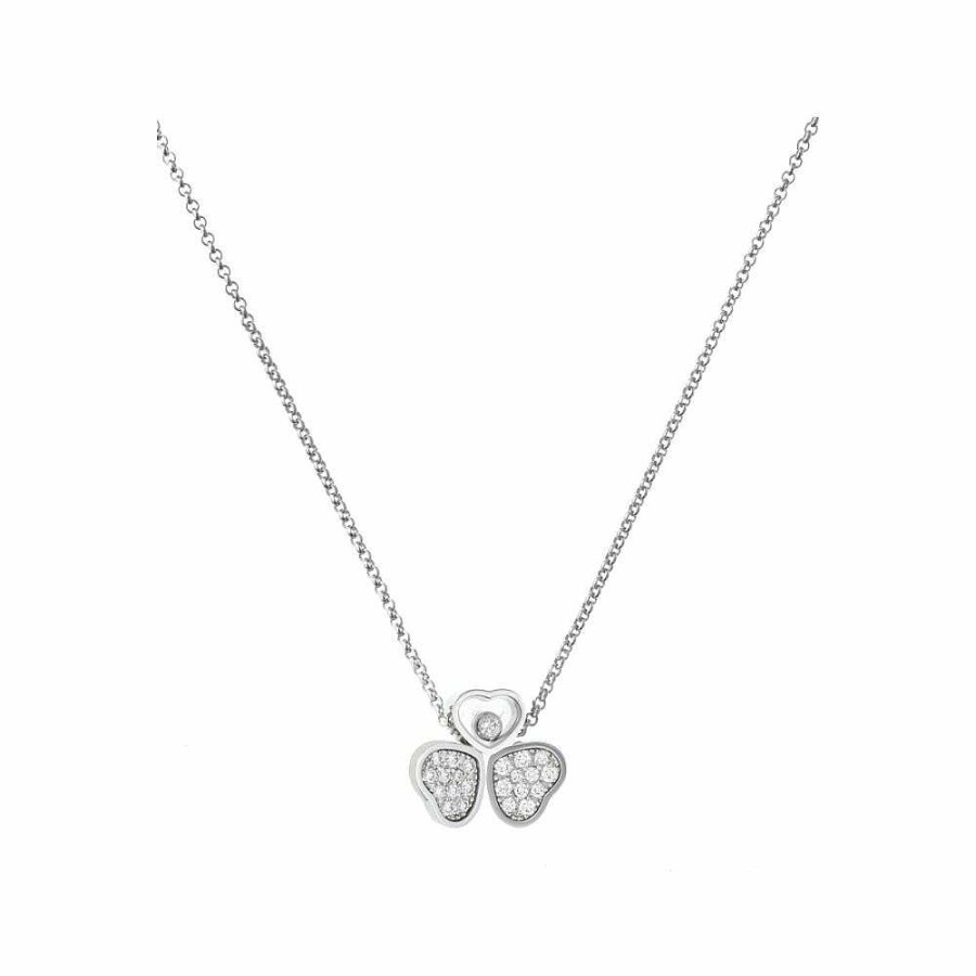 Collier Chopard Happy Hearts Wings En Or Blanc Et Diamants | Chopard Hot