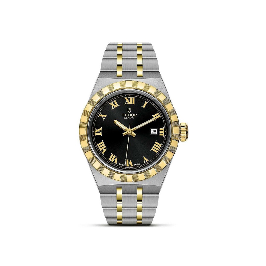 Montre Tudor Royal Bo Tier En Acier 28 Mm, Lunette En Or Jaune | TUDOR New