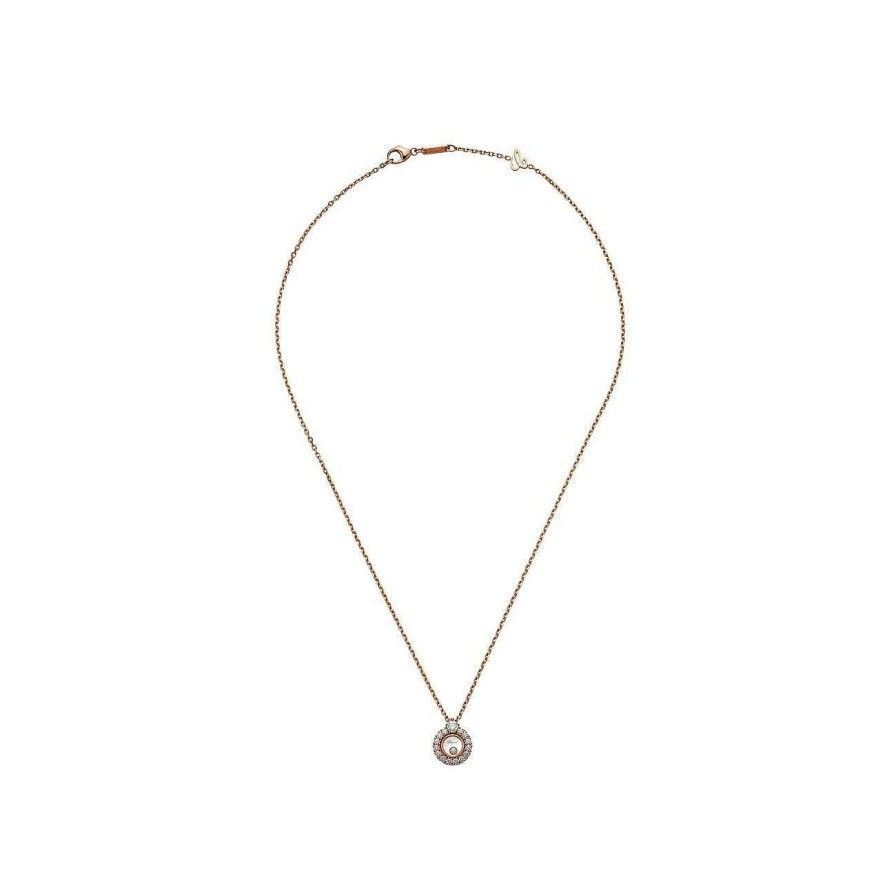 Collier Chopard Happy Diamonds En Or Rose Et Diamants | Chopard Online