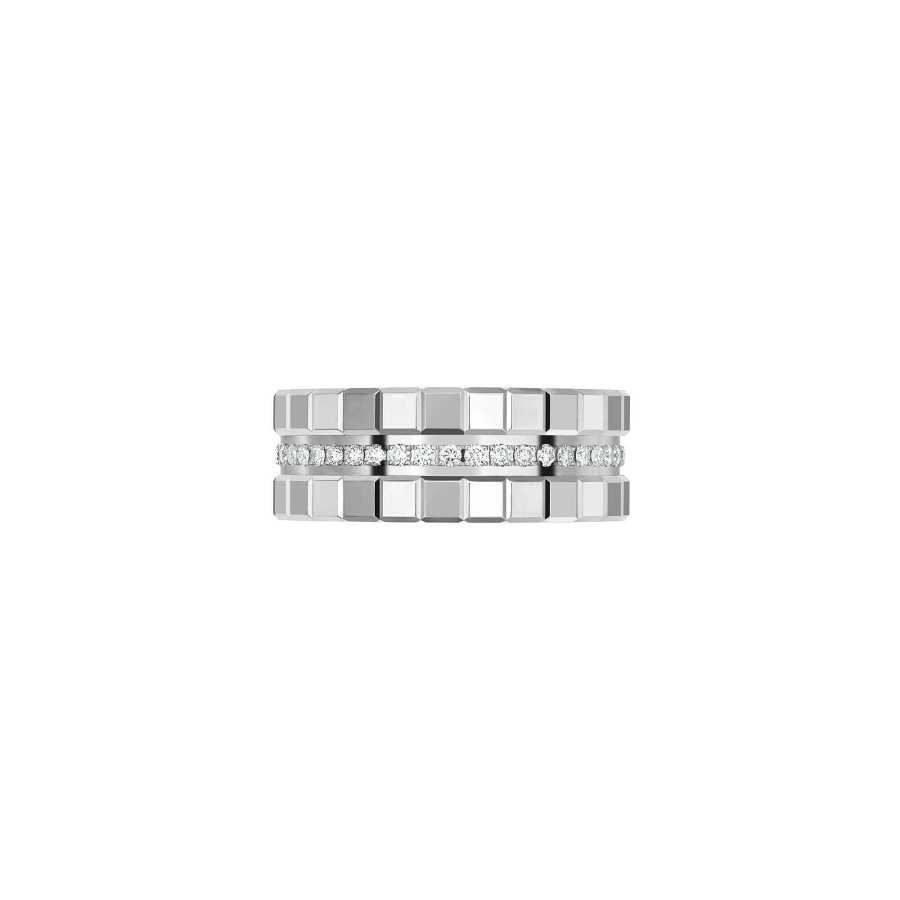 Bague Chopard Ice Cube En Or Blanc Et Diamants, Taille 53 | Chopard Clearance