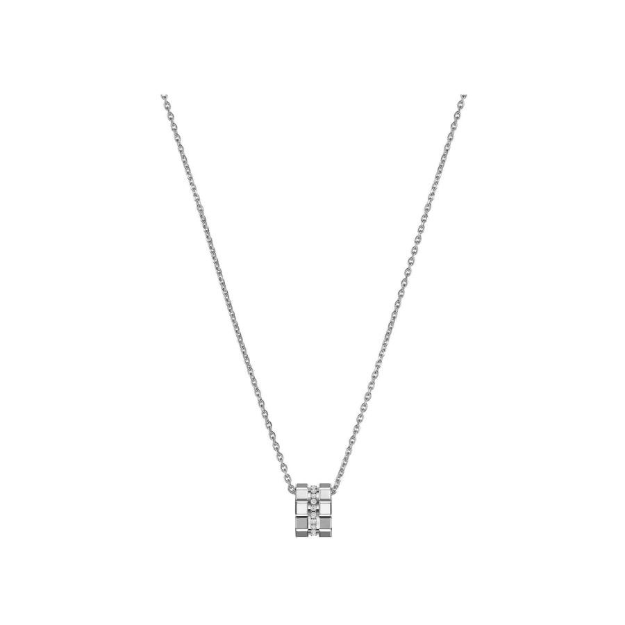 Pendentif Chopard Ice Cube En Or Blanc Et Diamants | Chopard Online