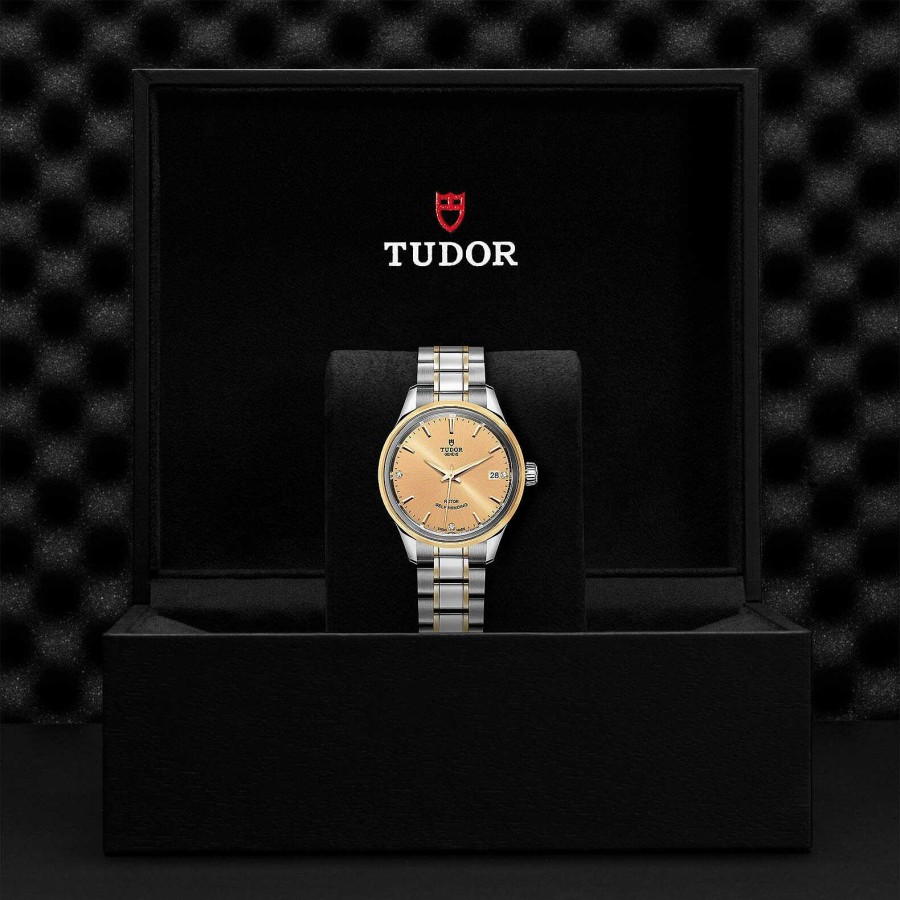 Montre Tudor Style Bo Tier En Acier 34 Mm, Cadran Serti De Diamants | TUDOR Hot