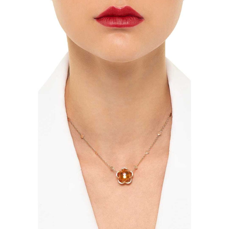 Collier Pasquale Bruni Bon Ton En Or Rose, Diamants Et Citrine | Pasquale Bruni Best