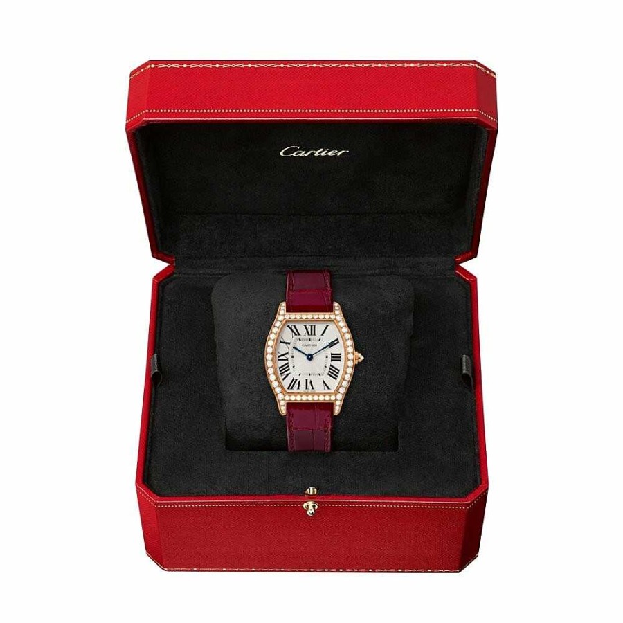 Montre Tortue Moyen Mod Le, Mouvement M Canique Manuel, Or Rose, Diamants | Cartier Wholesale