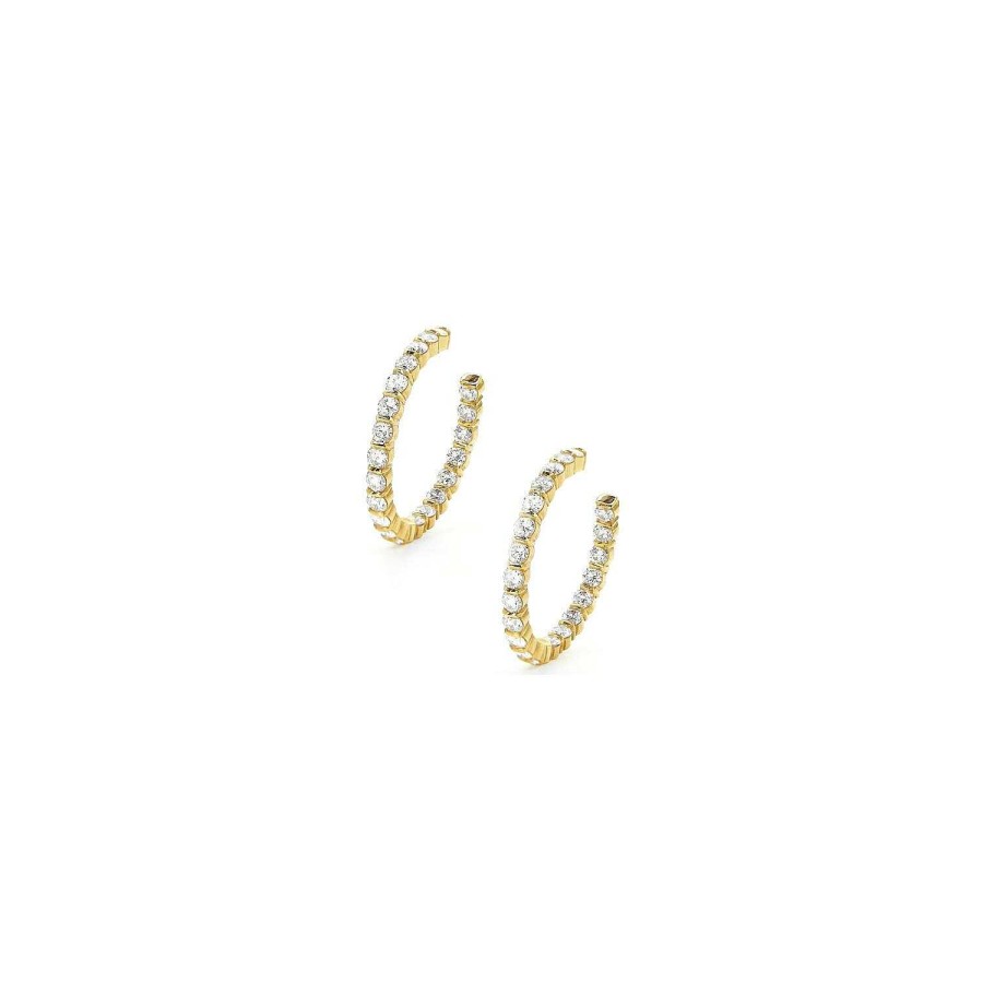 Cr Oles Diamants En Or Jaune | Dubail Online