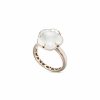 Bague Pasquale Bruni Bon Ton En Or Rose Et Quartz Blanc Laiteux | Pasquale Bruni Online