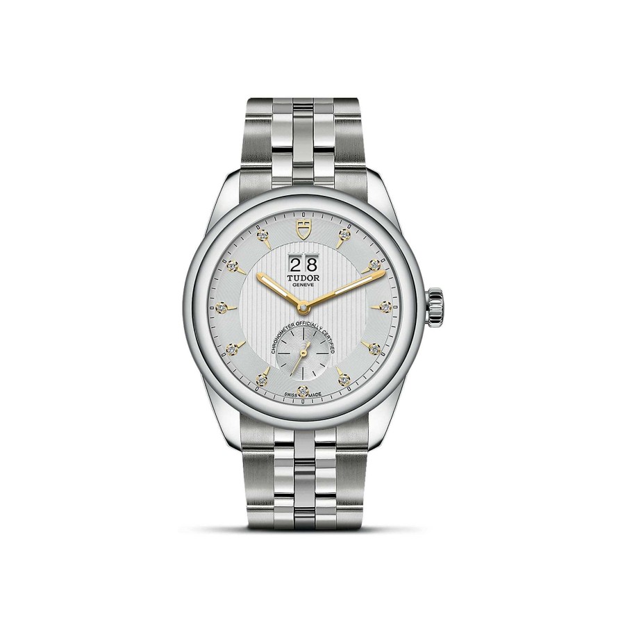 Montre Tudor Glamour Double Date Bo Tier En Acier 42 Mm, Cadran Serti De Diamants | TUDOR Online