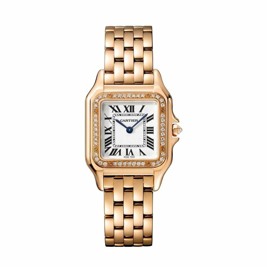 Montre Panth Re De Cartier Moyen Mod Le, Mouvement Quartz, Or Rose, Diamants | Cartier Clearance