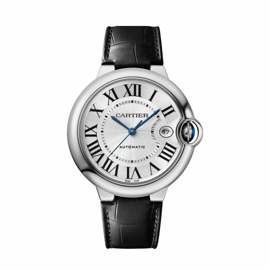 Montre Ballon Bleu De Cartier 40Mm, Mouvement Automatique, Acier, Cuir | Cartier Online