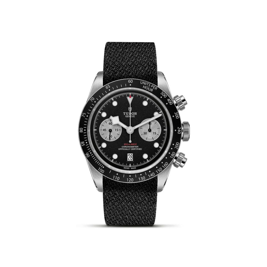 Montre Tudor Black Bay Chrono Bo Tier En Acier 41 Mm, Bracelet En Tissu Noir | TUDOR Clearance