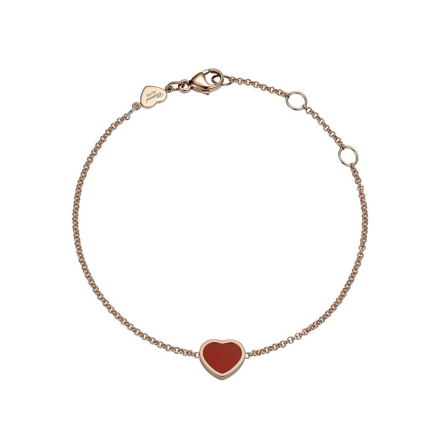 Bracelet Chopard My Happy Hearts En Or Rose Et Cornaline | Chopard Hot