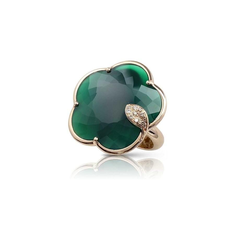 Bague Pasquale Bruni Ton Joli En Or Rose, Agate Verte Et Diamants | Pasquale Bruni Hot