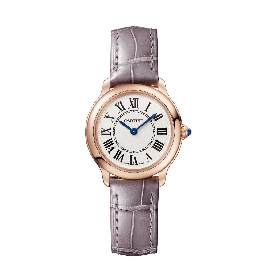 Montre Ronde Louis Cartier 29Mm, Mouvement Quartz, Or Rose, Cuir | Cartier Clearance