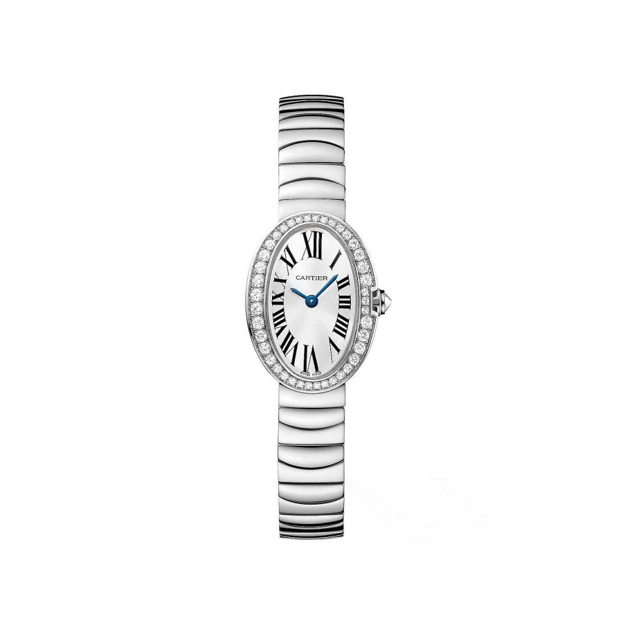 Montre Cartier Mini Baignoire Mini Mod Le, Mouvement Quartz, Or Gris, Diamants | Cartier Online