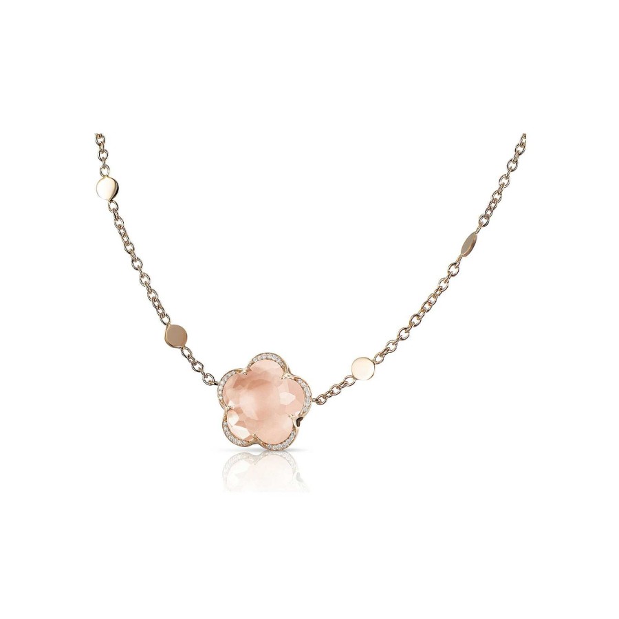 Collier Pasquale Bruni Bon Ton En Or Rose, Quartz Rose Et Diamants | Pasquale Bruni Wholesale