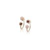 Boucles D'Oreilles Pasquale Bruni Figlia Dei Fiori En Or Rose, Pierre De Lune, Cornaline Et Diamants | Pasquale Bruni Hot