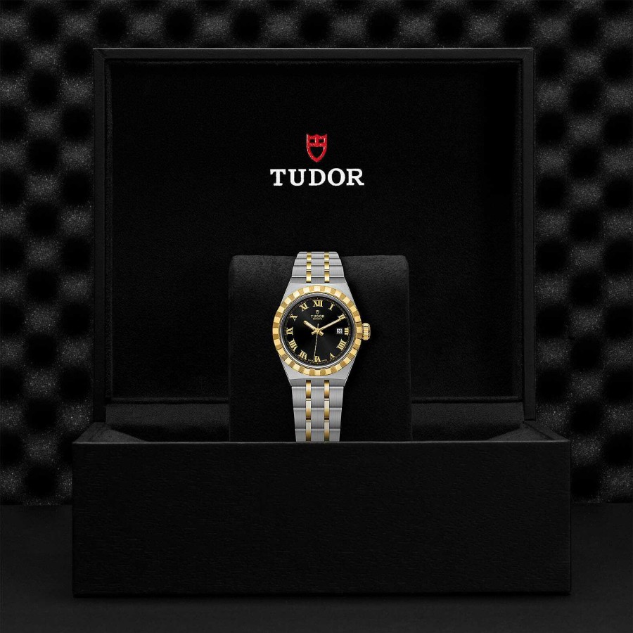 Montre Tudor Royal Bo Tier En Acier 28 Mm, Lunette En Or Jaune | TUDOR New