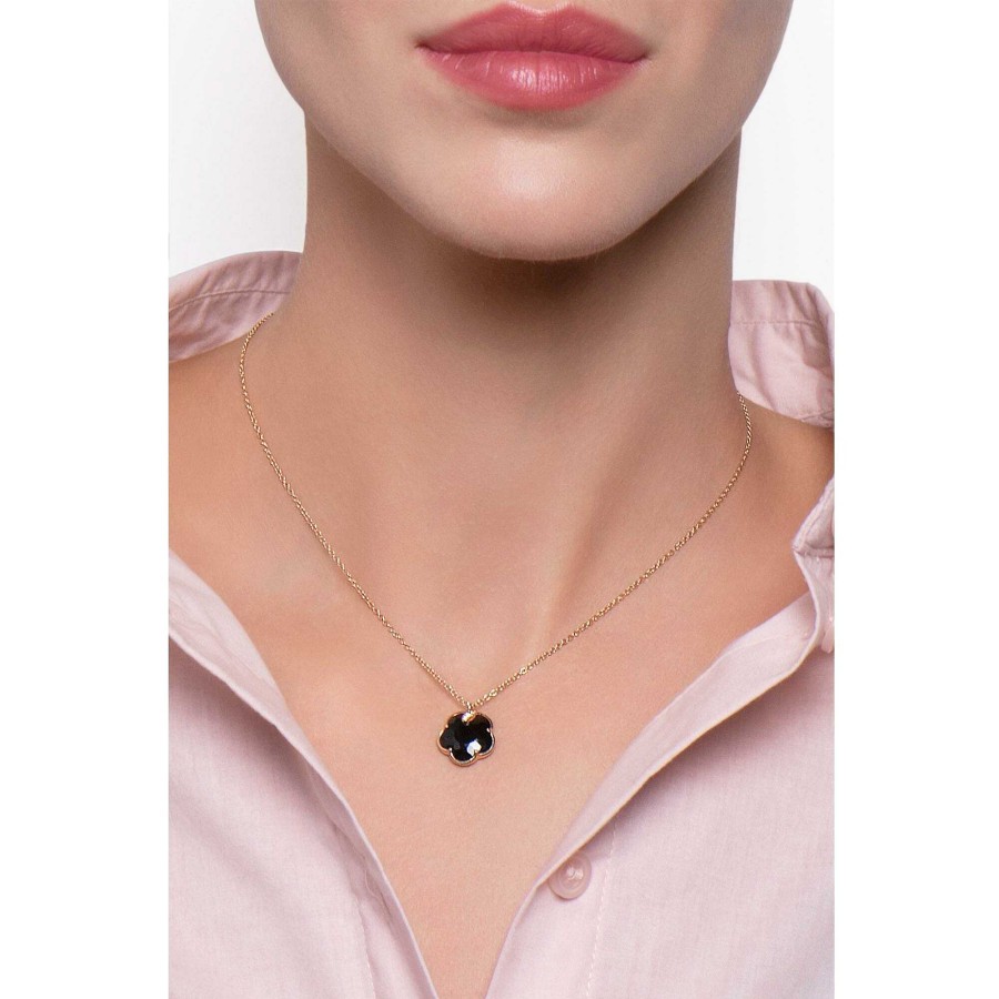 Collier Pasquale Bruni Petit Joli En Or Rose, Onyx, Diamants Et Diamants Bruns | Pasquale Bruni Wholesale